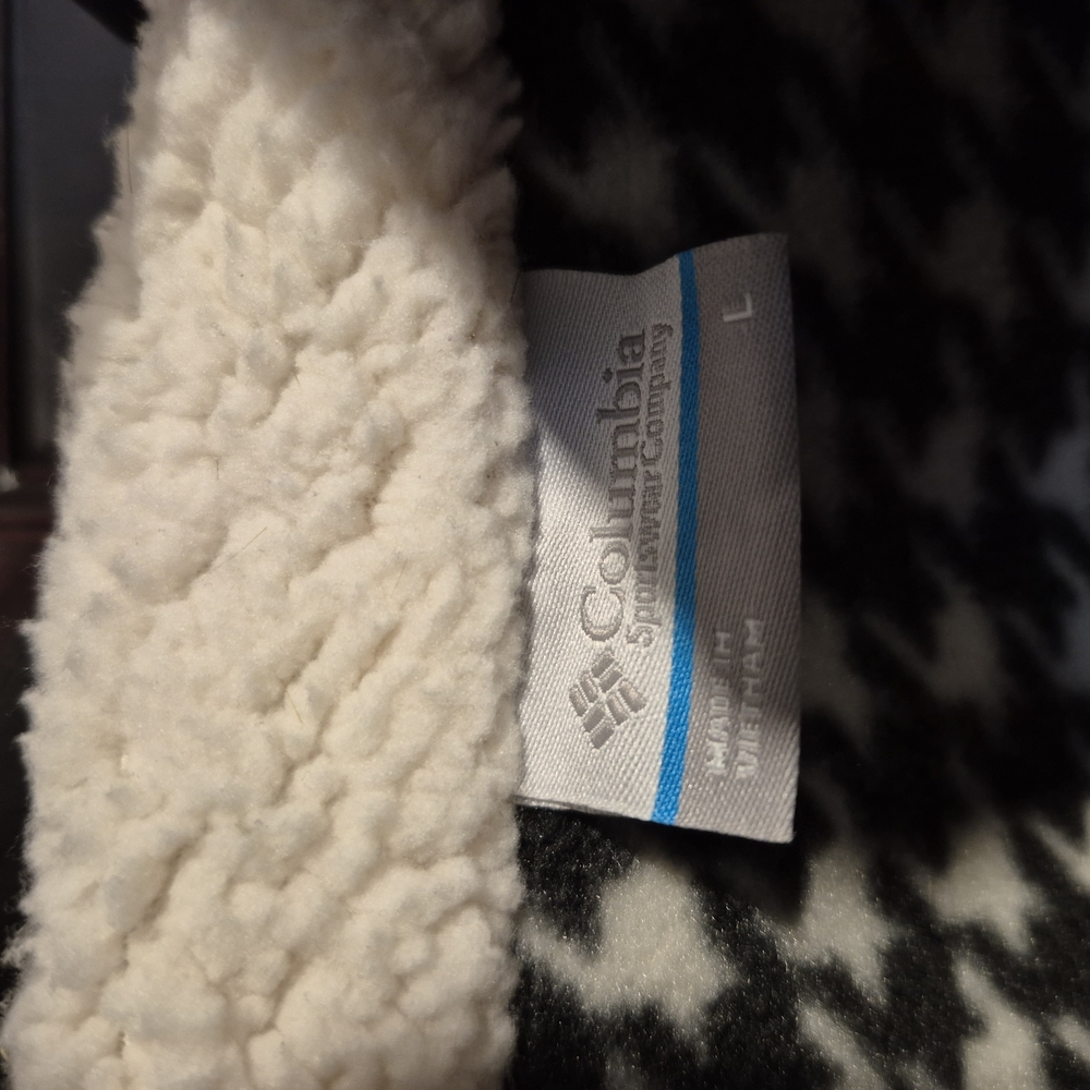 Columbia Fleece Grey And White Vest